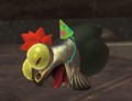 Smallfry wearing a party hat