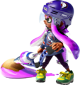 A render of an Inkling holding an Inkbrush