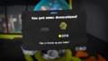 A player obtaining a decoration they already own ten of.