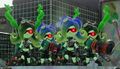 A group of common and Elite Sanitized Octolings.