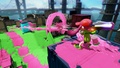 A Inkling Girl fires a Custom E-liter 3K in the top middle of Saltspray Rig.