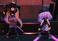 Off the Hook performing in alternate outfits (back view)