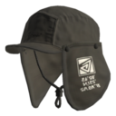 Ink-Black Flap Cap