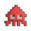 S3 Decoration red pixel-squid cushion.png