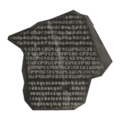 The Inkling Rosetta Stone as a locker decoration in Splatoon 3