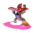 Official art of an Inkling Girl with the Inkbrush