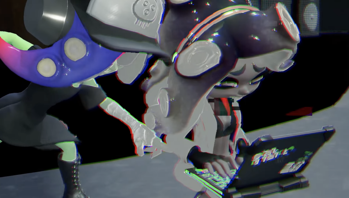 File:Marina and Acht Grayscale.png - Inkipedia, the Splatoon wiki