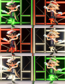 Second half of the Squid Sisters' day 2 color combinations.