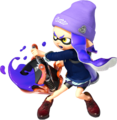 The same Inkling, in blue and a different pose