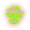 Locker sticker of Marie based on the previous sprite