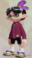 A male Inkling wearing just the Traditional Sandals.