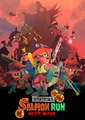 2D artwork of Salmon Run Next Wave (vertical) with Cohozuna at the back