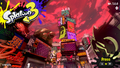 Inkopolis Square during a Big Run before Version 7.2.0. Note the missing origami crane statue, Shoal sign, screen frames, and neckband.