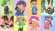 An image showing a collage of various adjusted gear: the Moto Shades and Black V-Neck Tee, the House-Tag Denim Cap, the Takoroka Mesh and Blue Tentatek Tee, the Neon Delta Straps, the Toni Kensa Soccer Shoes, the Sea-Me-Nots and Lime Hoodless, the Sun Visor, and the Cap'n Cap and Retro Sweat.