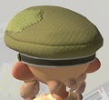 An Octoling wearing the Cap of Legend (Back view).