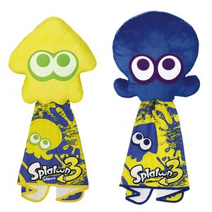 S3 Merch Ichiban Kuji - Prize A - Squid and Octopus Blanket and Cushion.jpg