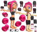 Unofficial render of the playble Octolings' game models from Splatoon 2.