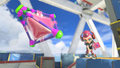 Promotional image of an Octoling throwing a Splat Bomb in Splatoon 3