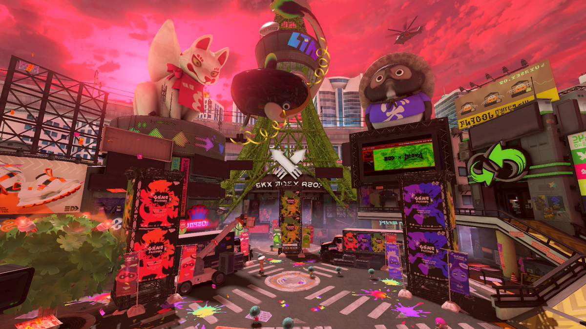 File:S3 Grand Festival Big Run Inkopolis Plaza decorations center.png ...