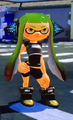 A female Inkling wearing just the Hero Headset Replica.