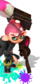 Artwork of Agent 8 used for the Octoling Boy amiibo.