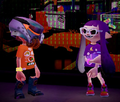 An Inkling wearing just the Power Mask.