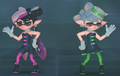 Squid Sisters posing during Maritime Memory