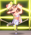 Callie performing in her costume