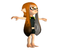 Unofficial render of an Inkling Girl's game model on The Models Resource.
