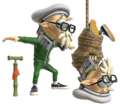 Unofficial render of Cap'n Cuttlefish's game model on The Models Resource