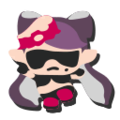 A mem cake of a brainwashed Callie from Octo Expansion.