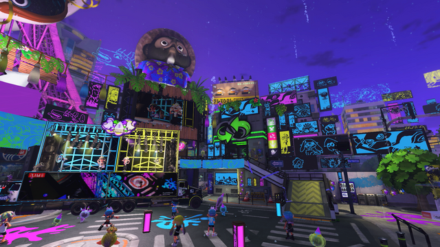 File:S3 Palace vs Theme Park vs Beach Inkopolis Plaza decorations right ...