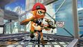 An Inkling running with the Neo Splash-o-matic equipped