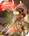 Agent 8 with upgraded gear as Pearl spots enemies