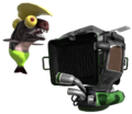 Unofficial render of the Scrapper's game model from Splatoon 2.