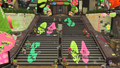 Decorations on the stairs in Splatsville