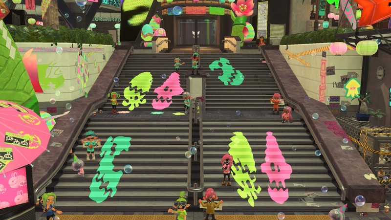 File:S3 SpringFest Splatsville stair decorations.png