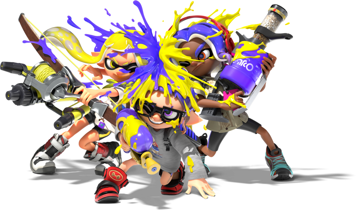 File:S3 art 3D ink splat trio.png - Inkipedia, the Splatoon wiki