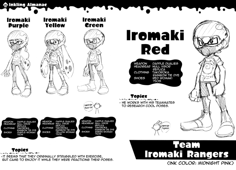 File:Splatoon Manga Team Aromaki Rangers.png