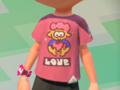 Front view of the Love tee.