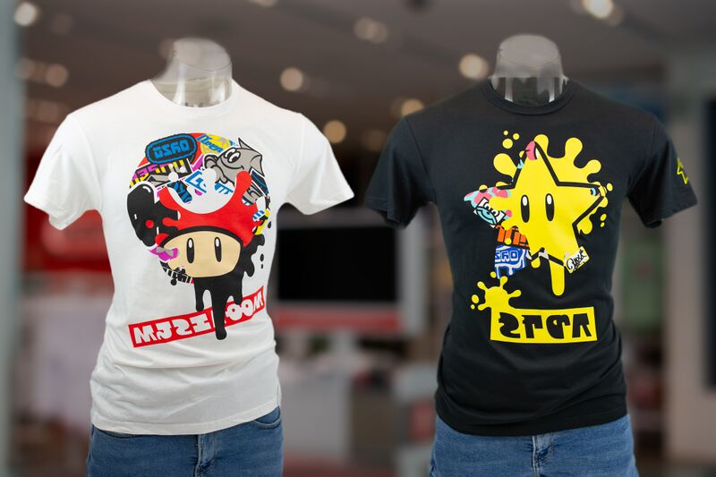 File:T-shirts for team Super Mushroom and team Super Star front.jpg