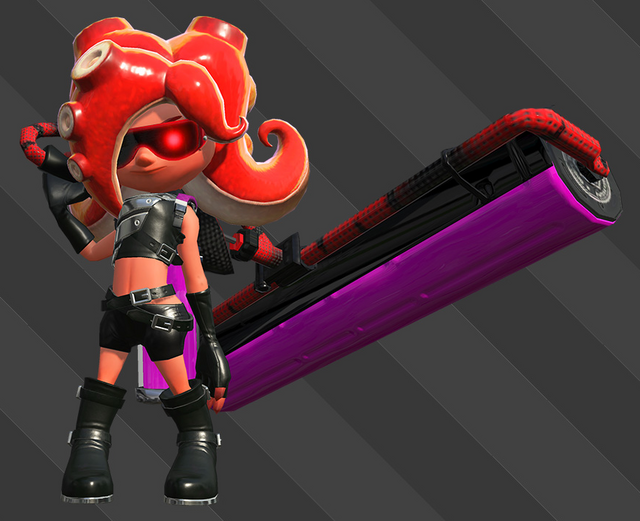 File:OC Octoling with Roller render.png - Inkipedia, the Splatoon wiki