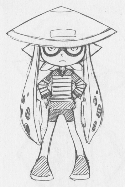 File:Splatoon Manga Bamboo Hat Sketch.jpg