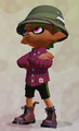 A male Inkling wearing the Punk Cherries.