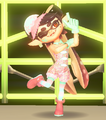 Callie performing in her costume