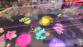 Decorations on the ground in Inkopolis Square