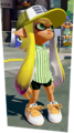 A female Inkling wearing the Striped Shirt.