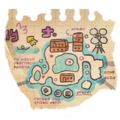 Cryogenic Hopetown's piece of the map of Alterna, received by talking to Callie after fully surveying the island.