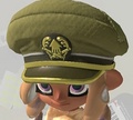 An Octoling wearing the Cap of Legend (Front view).