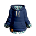 Shirt with Blue Hoodie